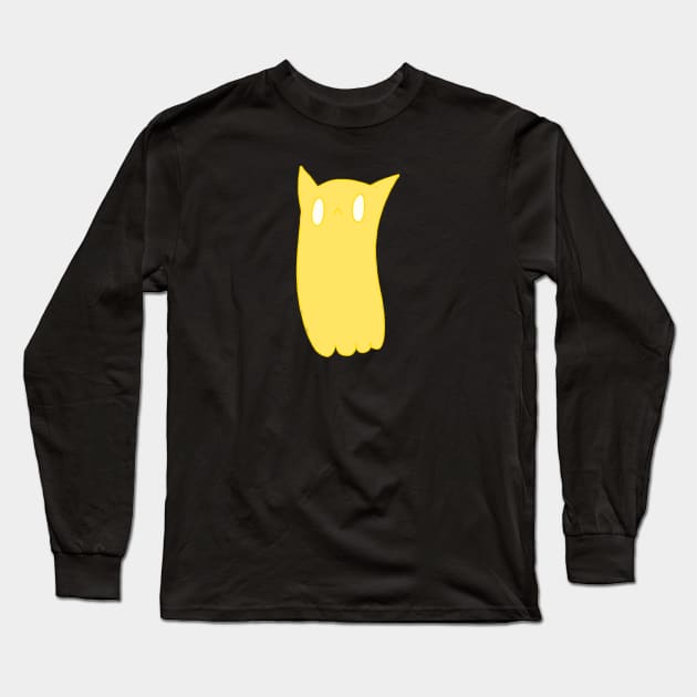 Cat Ghost Long Sleeve T-Shirt by SaganPie